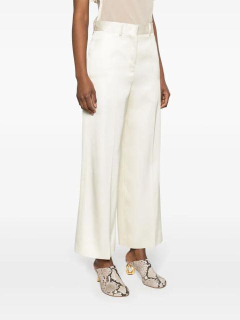 Jil Sander high-rise twill palazzo trousers - Neutrals - zdjęcie produktu nr 2