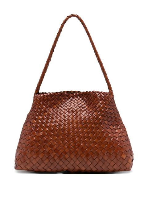 DRAGON DIFFUSION woven-leather shoulder bag - Brown - zdjęcie produktu nr 1