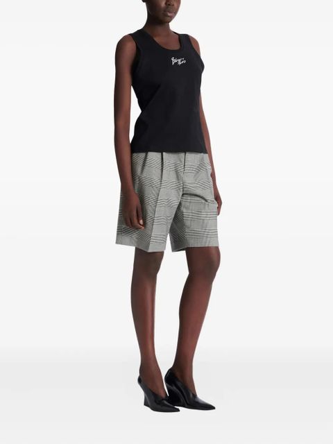 Balmain logo-print tank top - Black