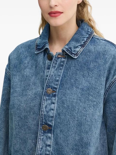 American Vintage Joybird patch-pocket denim jacket - Blue - zdjęcie produktu nr 2