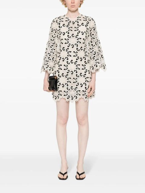 ZIMMERMANN Ottie bobbin-lace mini dress - Neutrals - zdjęcie produktu nr 2
