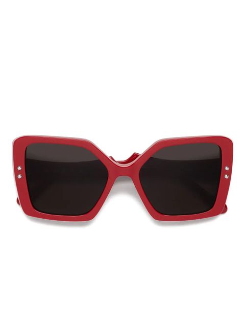 Marni Eyewear Nimrela rectangle-frame sunglasses - Red - zdjęcie produktu nr 1