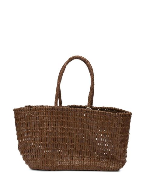 DRAGON DIFFUSION Terrafino woven leather tote bag - Brown