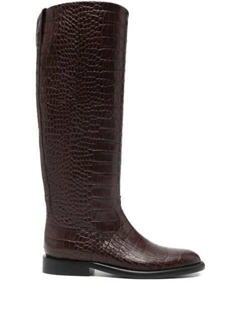 Paris Texas Montana croc-effect montana boots - Brown - zdjęcie produktu nr 1