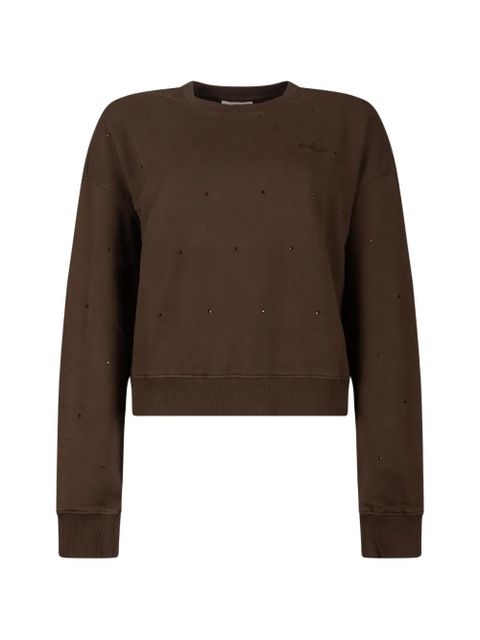 MC2 Saint Barth stud-embellished sweatshirt - Brown - zdjęcie produktu nr 1