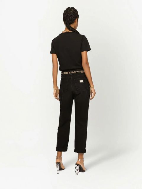 Dolce & Gabbana embroidered jersey T-shirt - Black