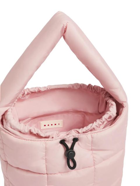 Marni padded quilted bucket bag - Pink
