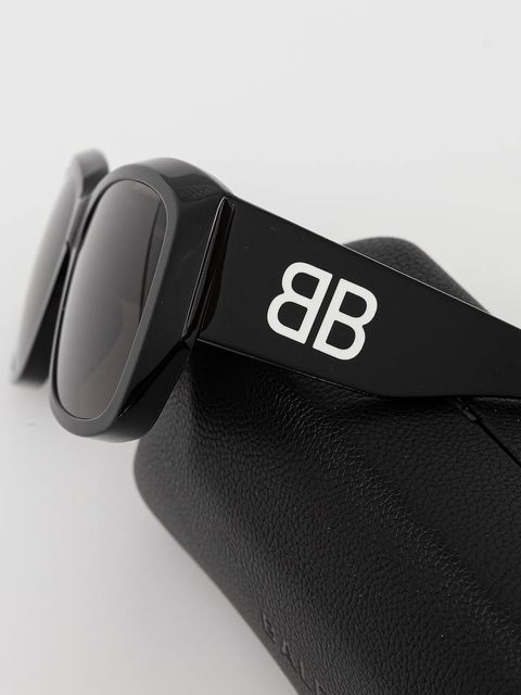 Balenciaga okulary przeciwsłoneczne damskie kolor czarny BB0445SK - zdjęcie produktu nr 2