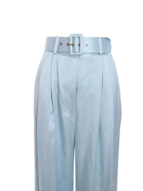 ZIMMERMANN pleated silk trousers - Blue