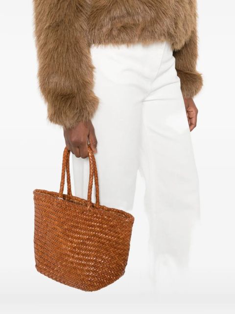 DRAGON DIFFUSION small Grace woven tote bag - Brown - zdjęcie produktu nr 2