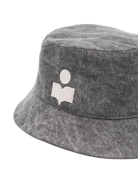 Isabel Marant logo-embroidered bucket hat - Grey - zdjęcie produktu nr 2