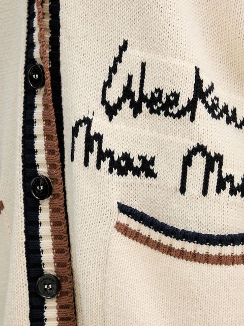 Weekend Max Mara kardigan BLASONE damski kolor beżowy 2615341061600