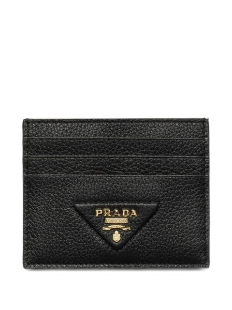 Prada textured cardholder - Black - zdjęcie produktu nr 1