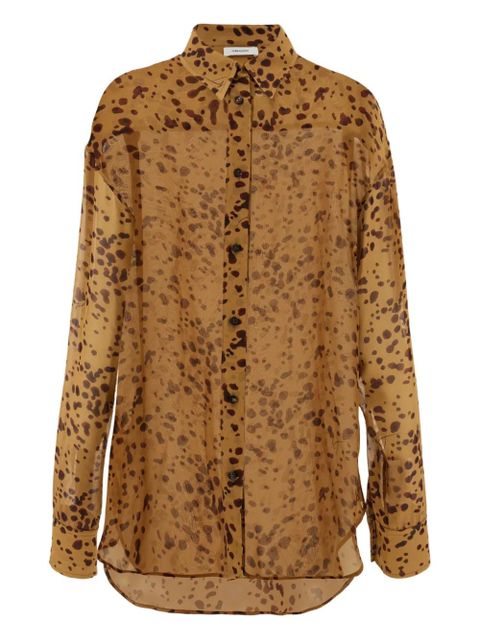 Ferragamo georgette shirt - Brown - zdjęcie produktu nr 1