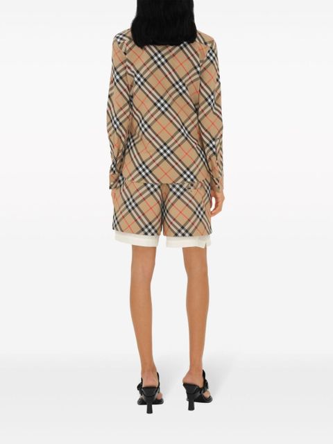 Burberry check-pattern cotton shirt - Neutrals