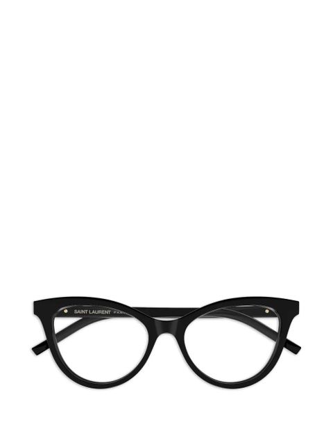 Saint Laurent Eyewear cat-eye logo glasses - Black - zdjęcie produktu nr 1