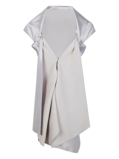 Sportmax draped satin top - Neutrals