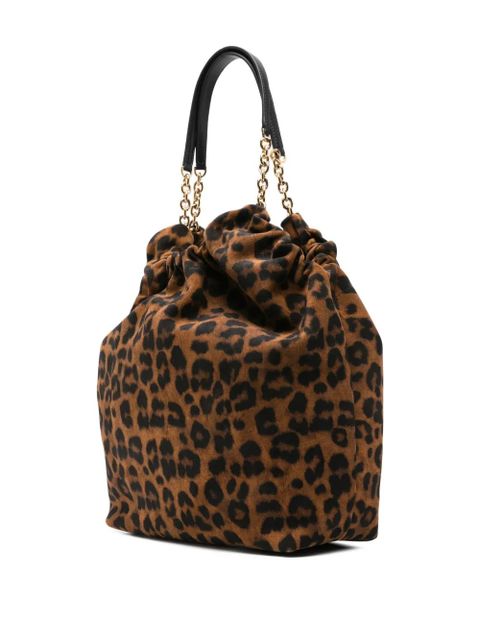 DeMellier chain-handle Miami tote bag - Brown