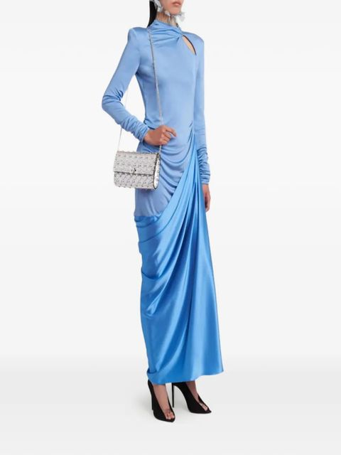 Valentino Garavani cut-out draped maxi dress - Blue - zdjęcie produktu nr 2