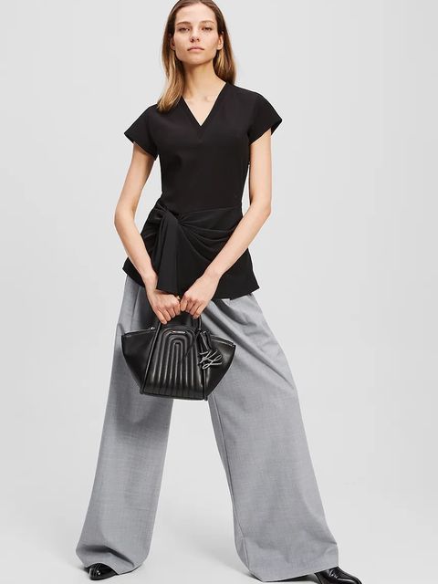 Karl Lagerfeld t-shirt damski kolor czarny A3W17011