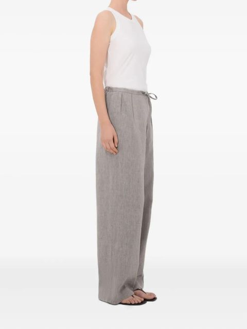 LouLou de Saison Clark pleated drawstring trousers - Grey