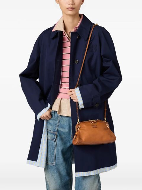 Miu Miu Caprice removable-strap leather shoulder bag - Brown