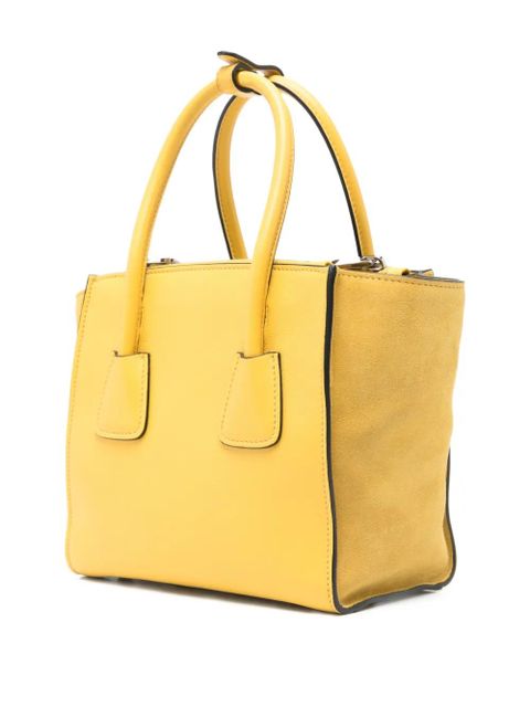 Prada logo-plaque tote bag - Yellow - zdjęcie produktu nr 2