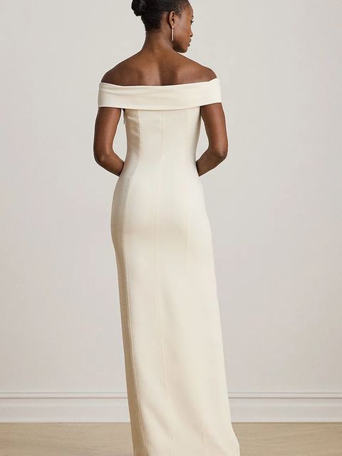 Lauren Ralph Lauren sukienka kolor beżowy maxi dopasowana 253982109 - zdjęcie produktu nr 2