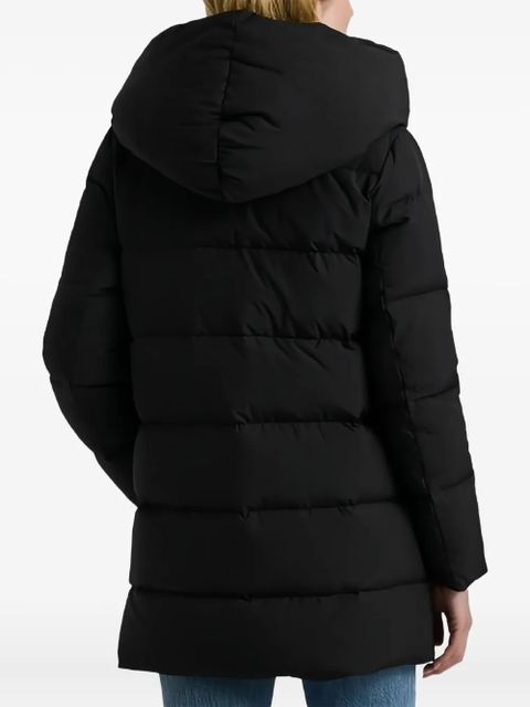 Lauren Ralph Lauren hooded press-stud fastening coat - Black