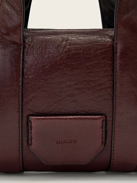 AllSaints torebka skórzana kolor brązowy W510XD - zdjęcie produktu nr 2