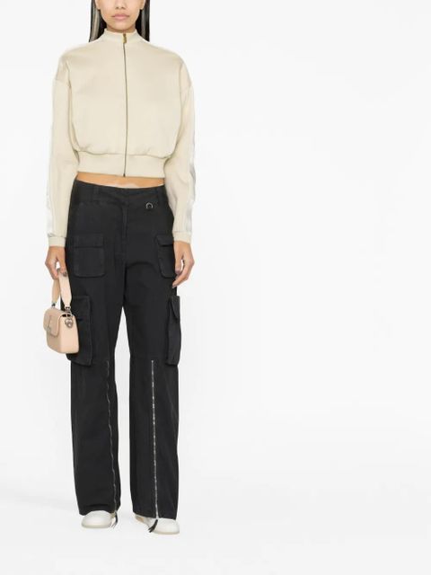 Off-White cropped track jacket - Neutrals - zdjęcie produktu nr 2