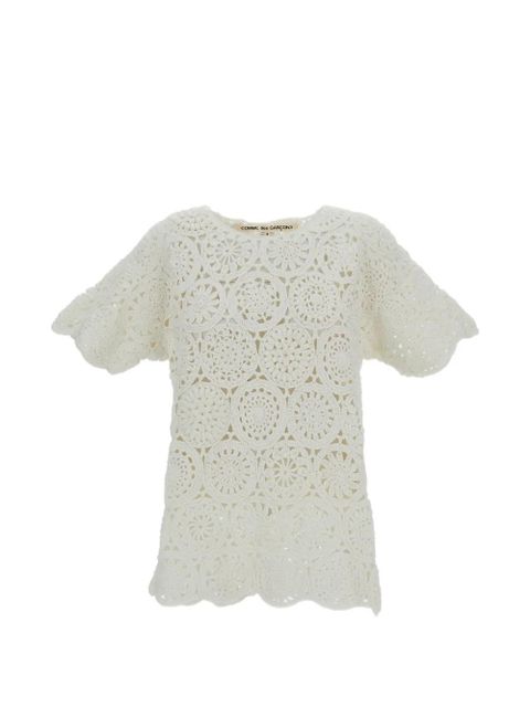 Comme Des Garçons crochet-knit T-shirt - Neutrals - zdjęcie produktu nr 1