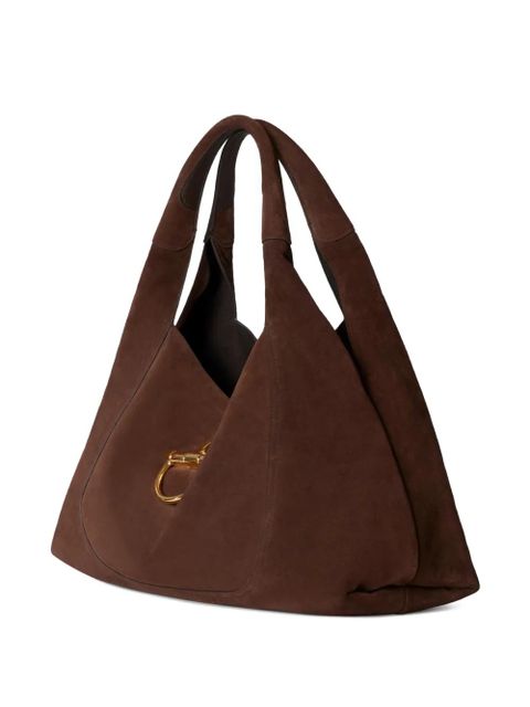 Gucci Softbit suede shoulder bag - Brown