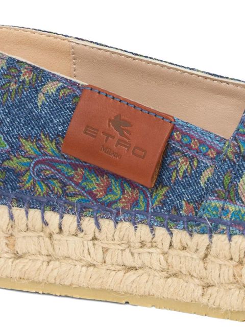 ETRO denim espadrilles - Blue