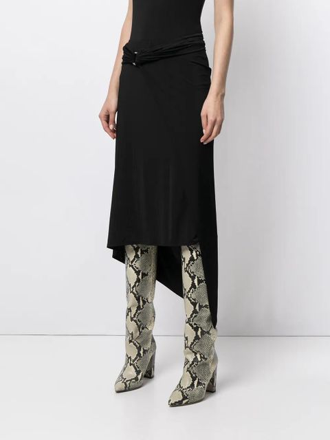 Rabanne belted-waist skirt - Black