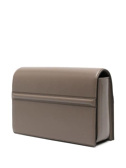 TOTEME T-Flap leather shoulder bag - Brown