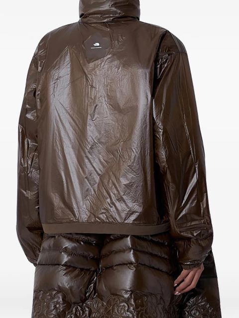 The North Face x Cecilie Bahnsen zip-up fleece panel jacket - Brown