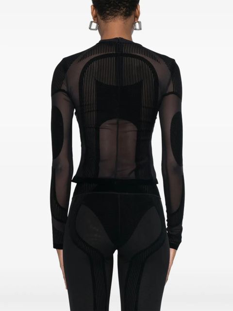 MISBHV flocked mesh T-shirt - Black