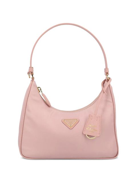 Prada triangle-logo shoulder bag - Pink - zdjęcie produktu nr 1