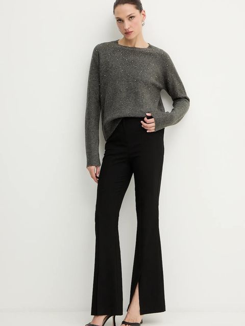 Morgan sweter z domieszką wełny damski kolor szary lekki MFETE - zdjęcie produktu nr 2