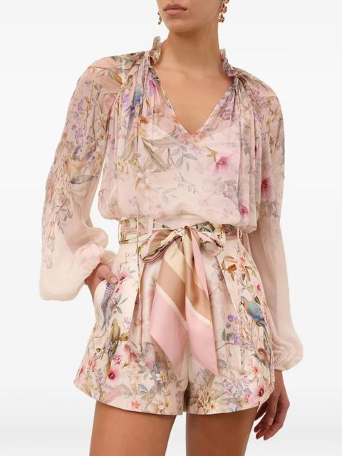 ZIMMERMANN Rebellion printed blouse - Neutrals