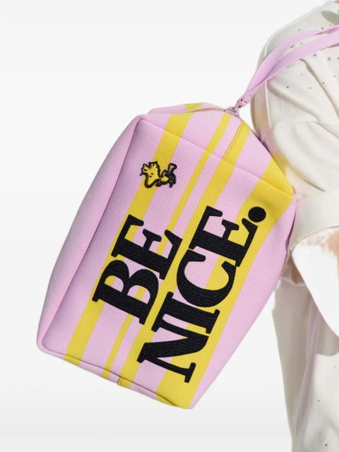 Essentiel Antwerp Peanuts™ motif striped clutch bag - Pink - zdjęcie produktu nr 2