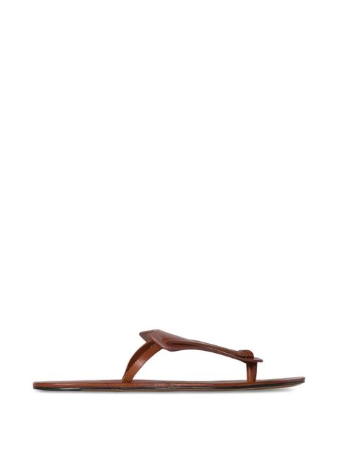 The Row Helena knotted flip flops - Brown - zdjęcie produktu nr 1