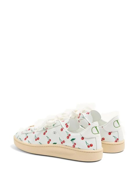 Valentino Garavani Royco cherryfic-print sneakers - White