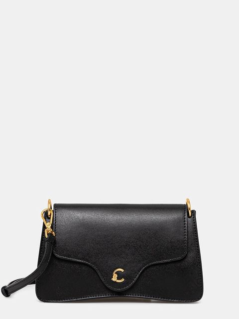 Coccinelle torebka skórzana kolor czarny E5.SSK.27.01.01 - zdjęcie produktu nr 1