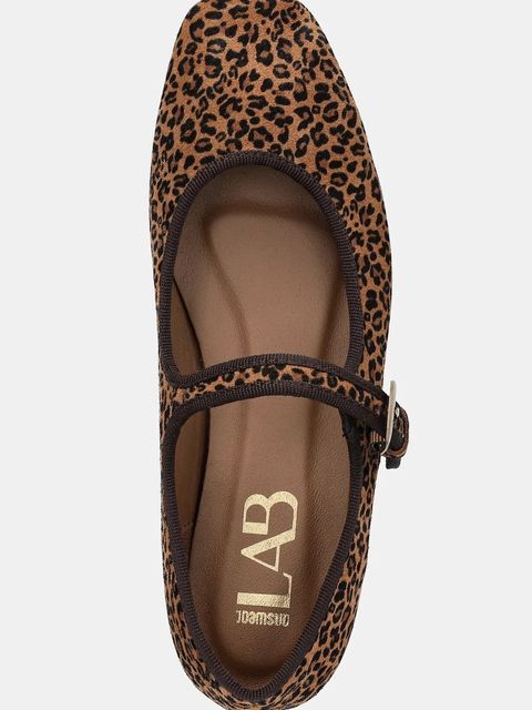 Answear.LAB baleriny zamszowe kolor brązowy