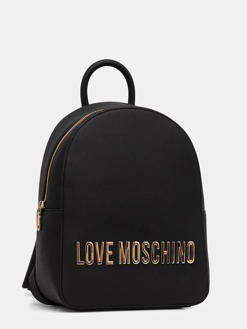Love Moschino plecak damski kolor czarny duży gładki JC4193PP0NKD0000