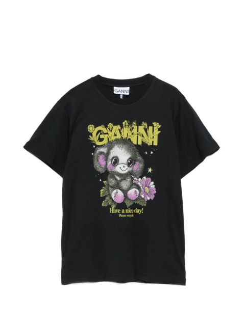 GANNI graphic T-shirt - Black - zdjęcie produktu nr 1