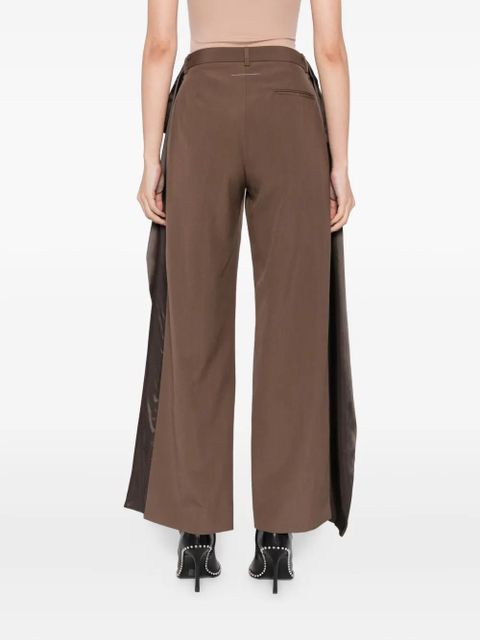 MM6 Maison Margiela panelled trousers - Brown