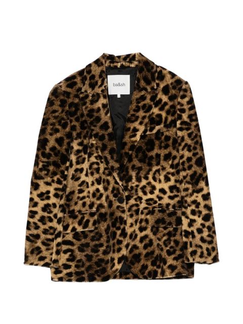 Ba&Sh leopard single-breasted jacket - Brown - zdjęcie produktu nr 1